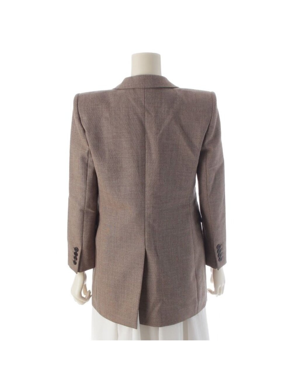 Saint Laurent Paris Wool Peak Lapel Single Tailored Jacket Brown 34 - Picture 4 of 10